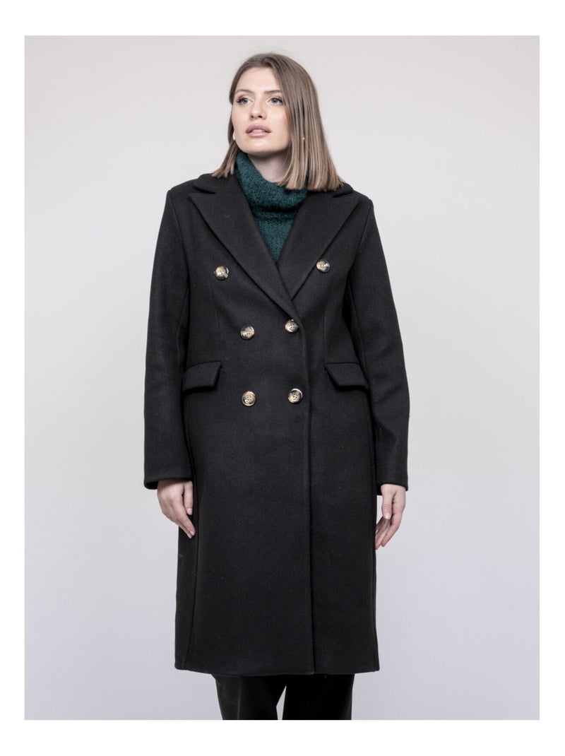 Manteau long UMBRIEL Noir - Kiabi