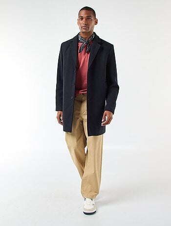 Manteau long uni