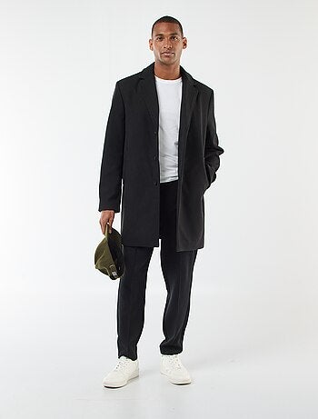 Manteau long uni