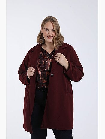 Manteau long uni PAPRIKA