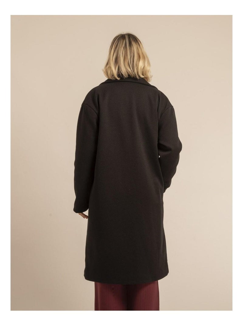 Manteau long URANIA Noir - Kiabi