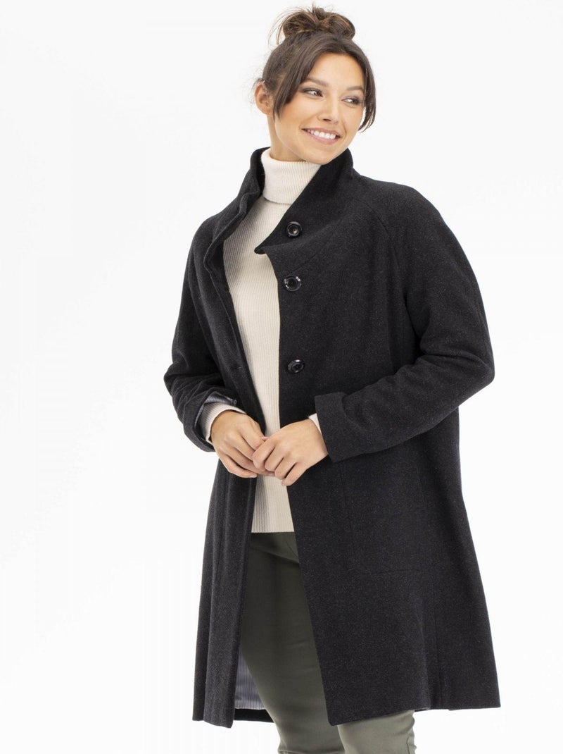 Manteau MAELLE Anthracite Manteau gris anthracite - Kiabi
