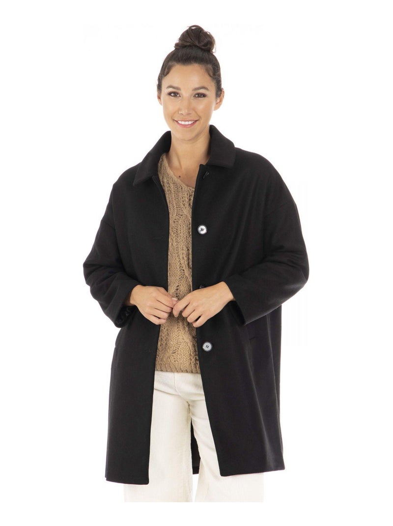 Manteau  MANON - Gérard Pasquier Noir Noir - Kiabi