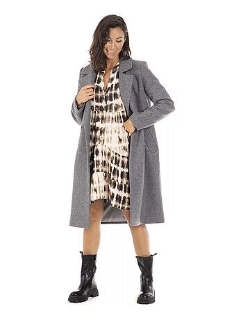 Manteau MARA Marine Manteau chale