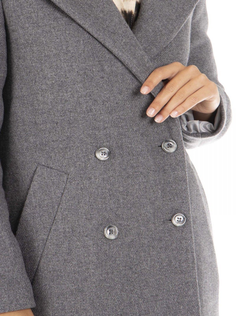 Manteau MARA Gris Manteau chale Gris - Kiabi
