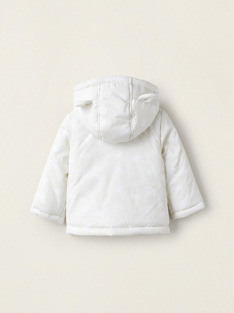 Manteau Matelassé avec Capuche avec Oreilles pour Bébé Fille 'Stars & Moons'  SUNRISE BLISS Blanc - Kiabi