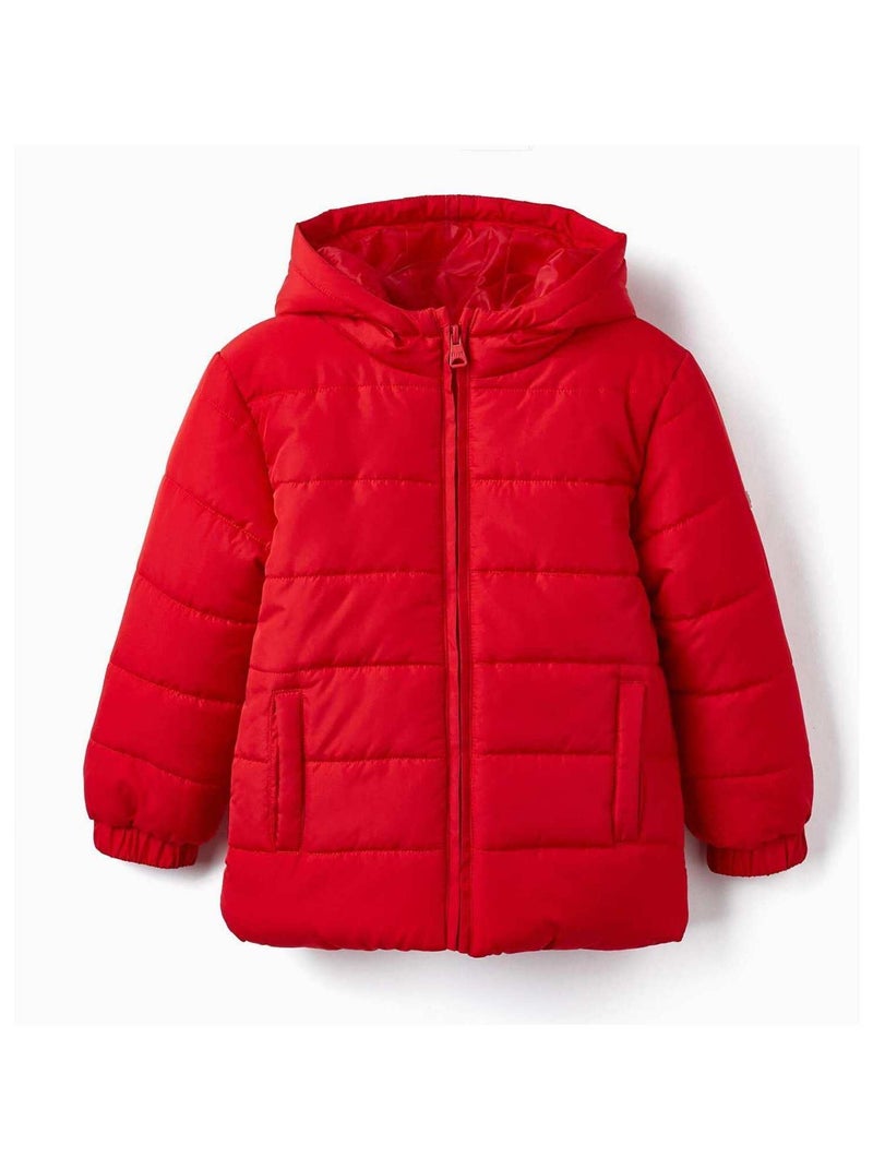 Manteau matelassé avec capuche pour garçon   DIFFERENT TOGETHER Rouge - Kiabi