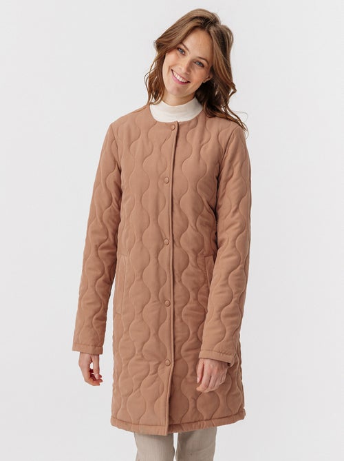 Manteau matelassé col rond - Damart - Kiabi