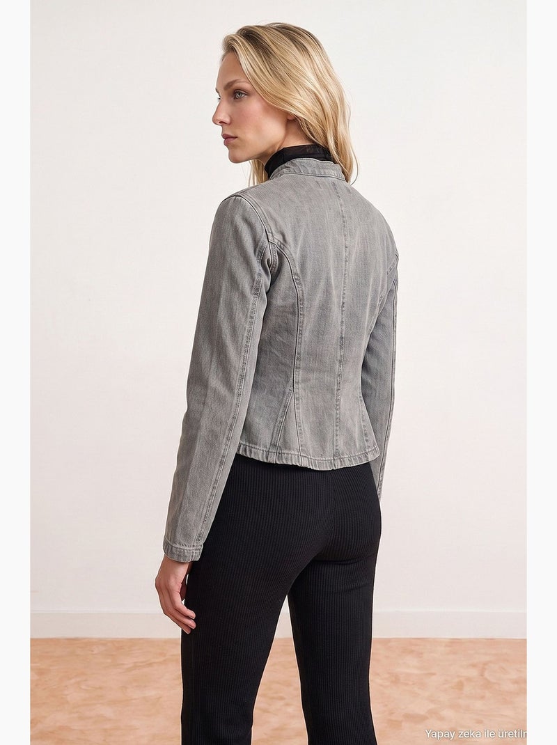 Manteau matelassé gonflant dilvin Gris - Kiabi