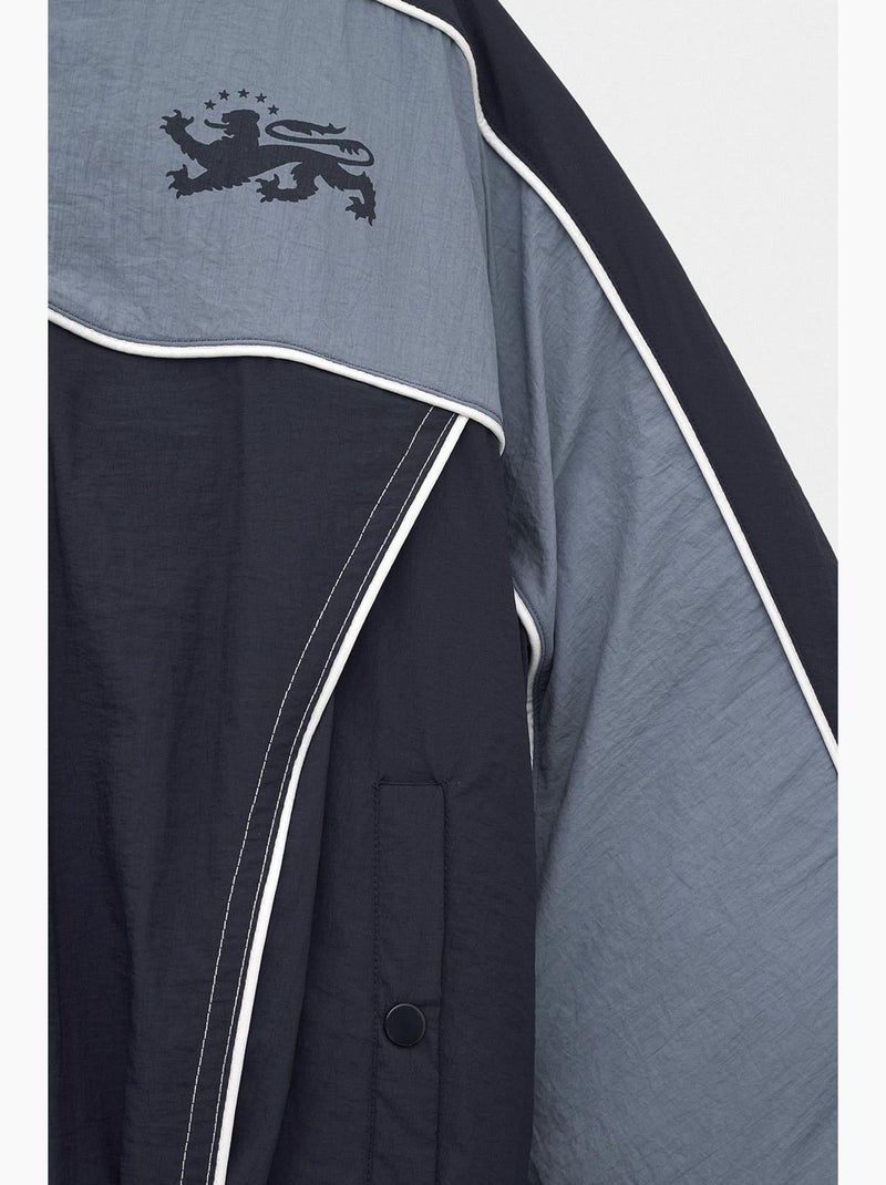 Manteau matelassé homme giesto Bleu Gris Blanc - Kiabi