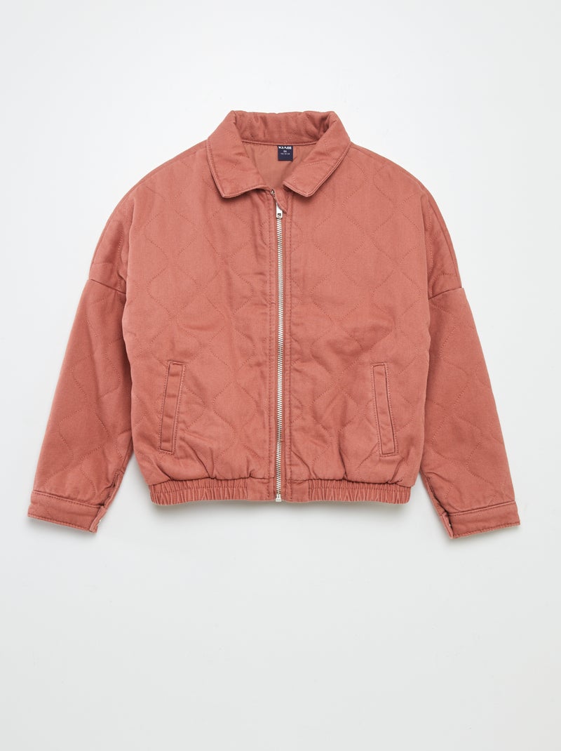 Manteau matelassée Rose - Kiabi