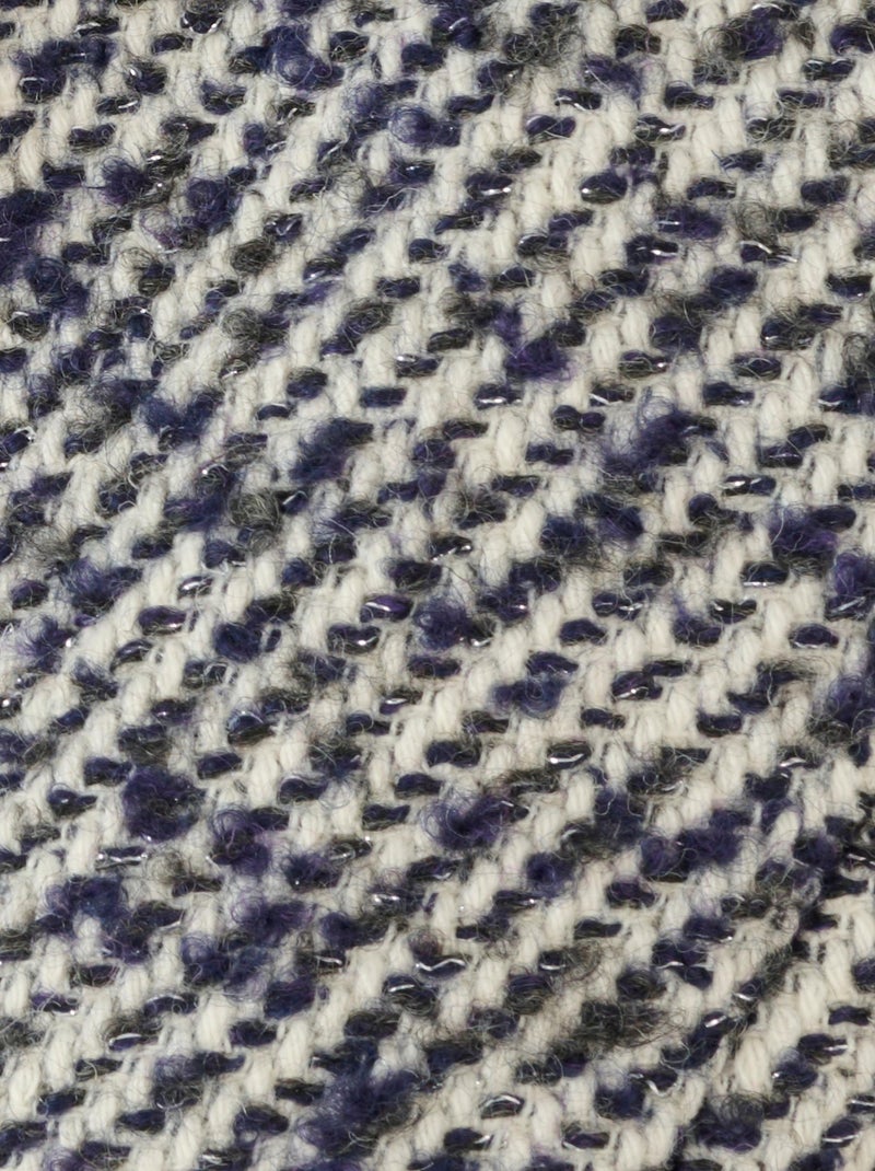 Manteau mélange laine chiné doublé Thermolactyl - Damart Bleu marine - Kiabi