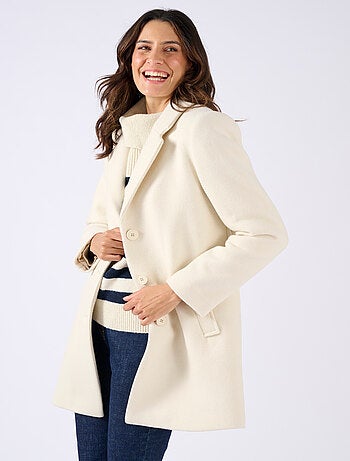 Manteau mélange laine Thermolactyl - Damart