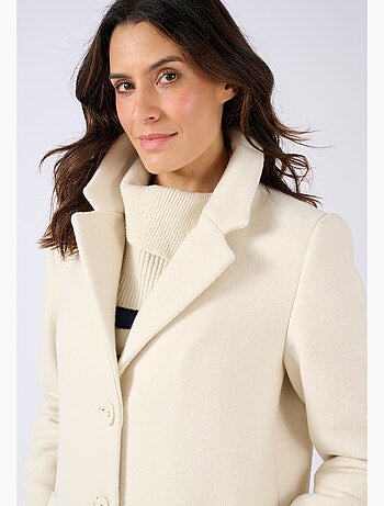 Manteau mélange laine Thermolactyl - Damart