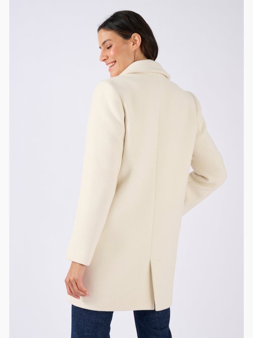 Manteau mélange laine Thermolactyl - Damart - Kiabi