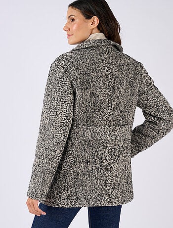 Manteau mélange laine Thermolactyl - Damart