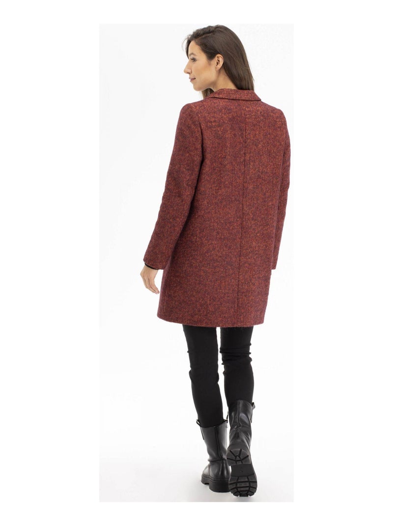 Manteau Melissa  Avec Col  | Gerard Pasquier Rouge - Kiabi