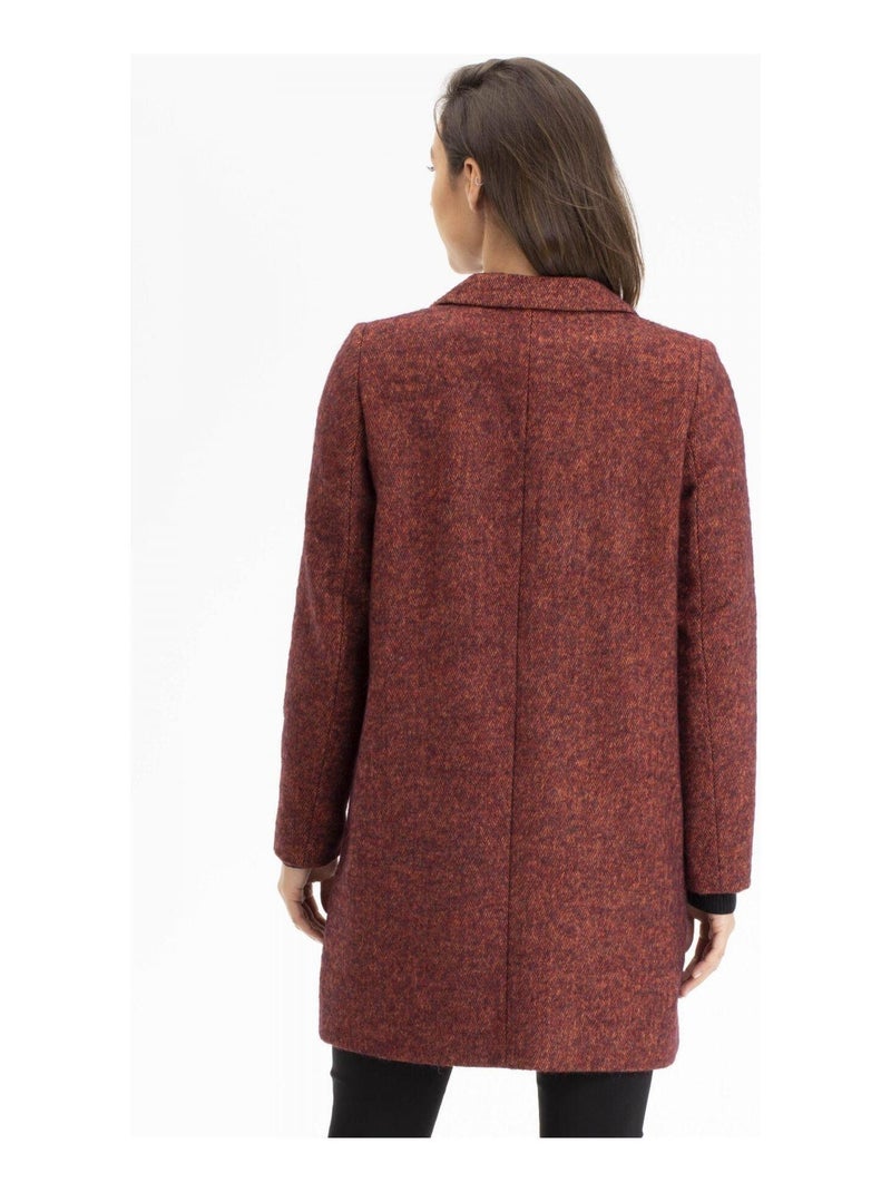 Manteau Melissa  Avec Col  | Gerard Pasquier Rouge - Kiabi