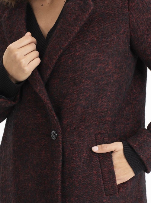 Manteau MELISSA Bordeaux Manteau - Kiabi