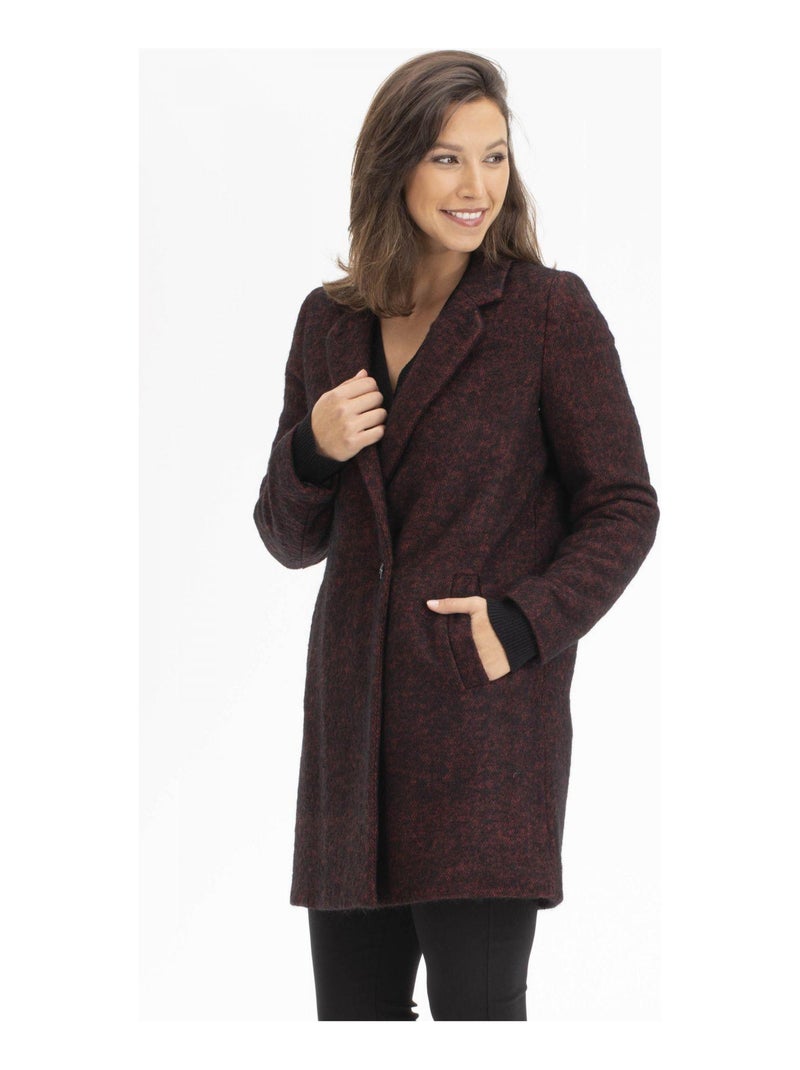 Manteau MELISSA Bordeaux Manteau Bordeaux - Kiabi
