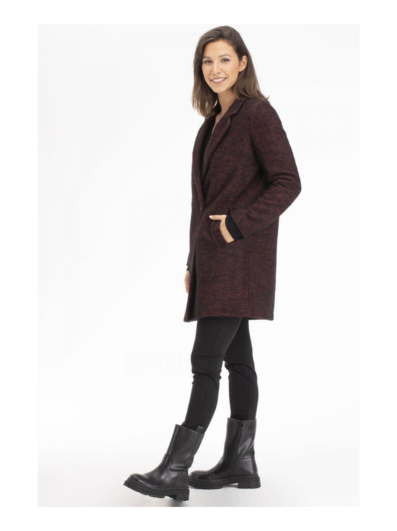 Manteau MELISSA Bordeaux Manteau Bordeaux - Kiabi