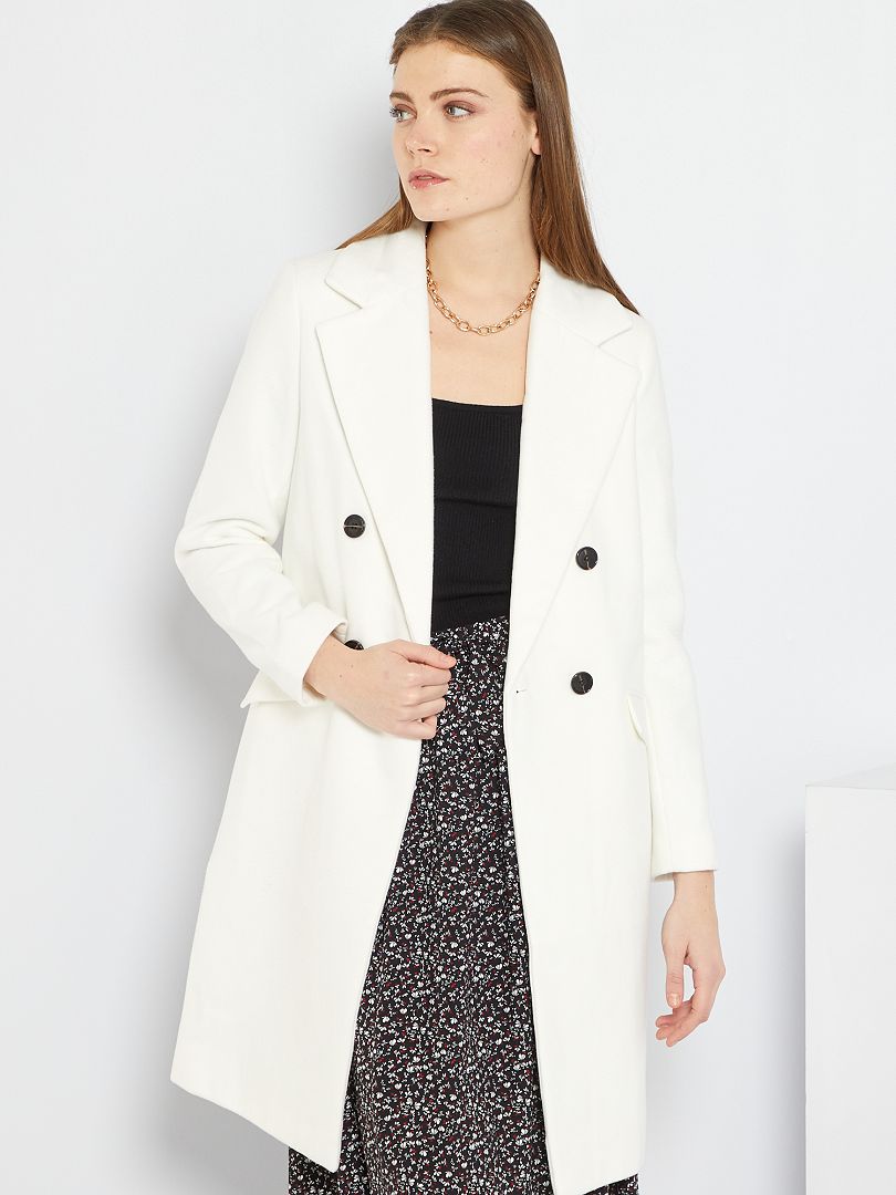 acheter manteau blanc femme