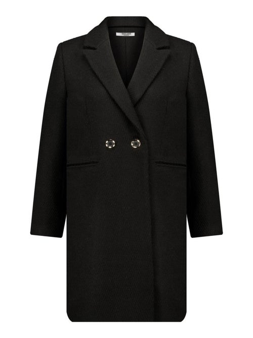 Manteau mi-long en drap de laine 'Deeluxe' - Kiabi