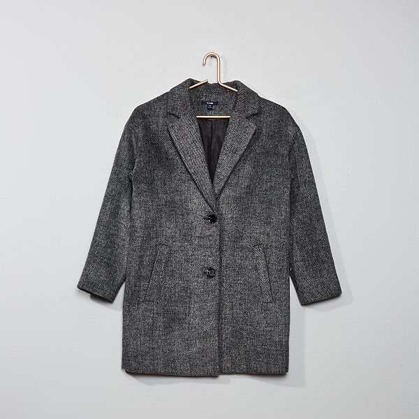 Manteau mi long Fille adolescente gris Kiabi 17,50€ Manteau mi long Fille adolescente gris Kiabi 17,50€