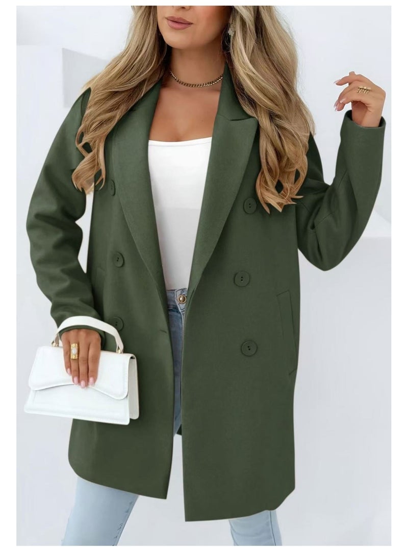 Manteau Mi Long Kebello Kaki - Kiabi