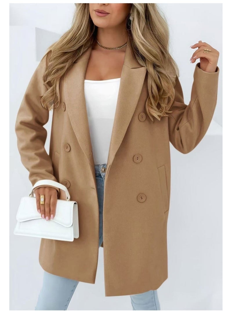 Manteau Mi Long Kebello Marron - Kiabi