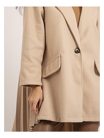 Manteau mi-long plissé ULBAD