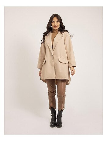 Manteau mi-long plissé ULBAD