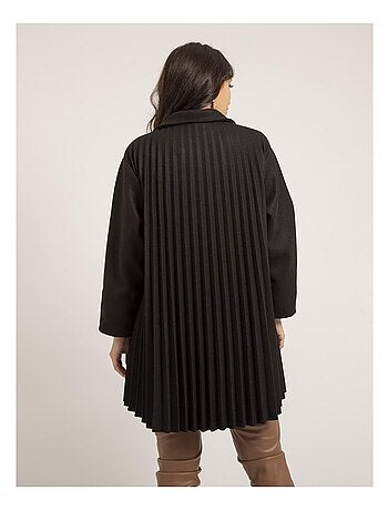 Manteau mi-long plissé ULBAD