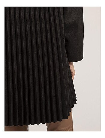 Manteau mi-long plissé ULBAD