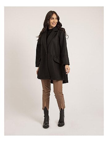 Manteau mi-long plissé ULBAD