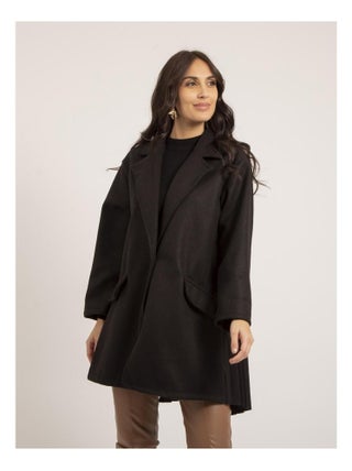 Manteau mi-long plissé ULBAD