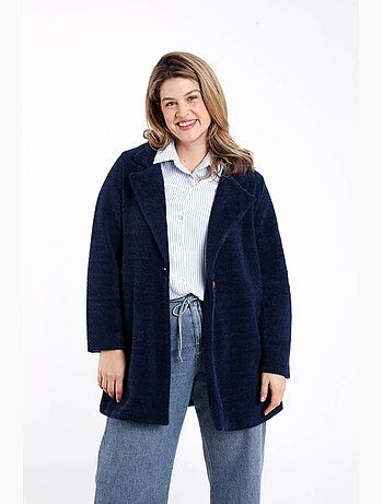 Manteau mi-long uni PAPRIKA