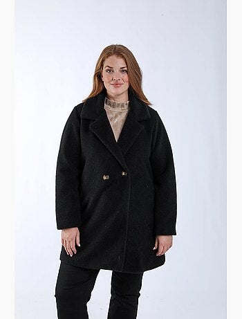 Manteau mi-long uni PAPRIKA