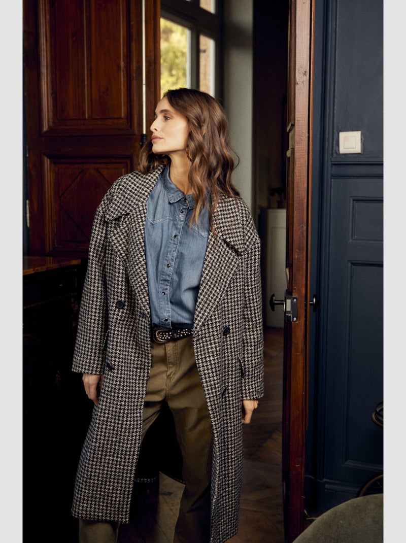 Manteau MICHA 'Le Temps Des Cerises' Marron - Kiabi