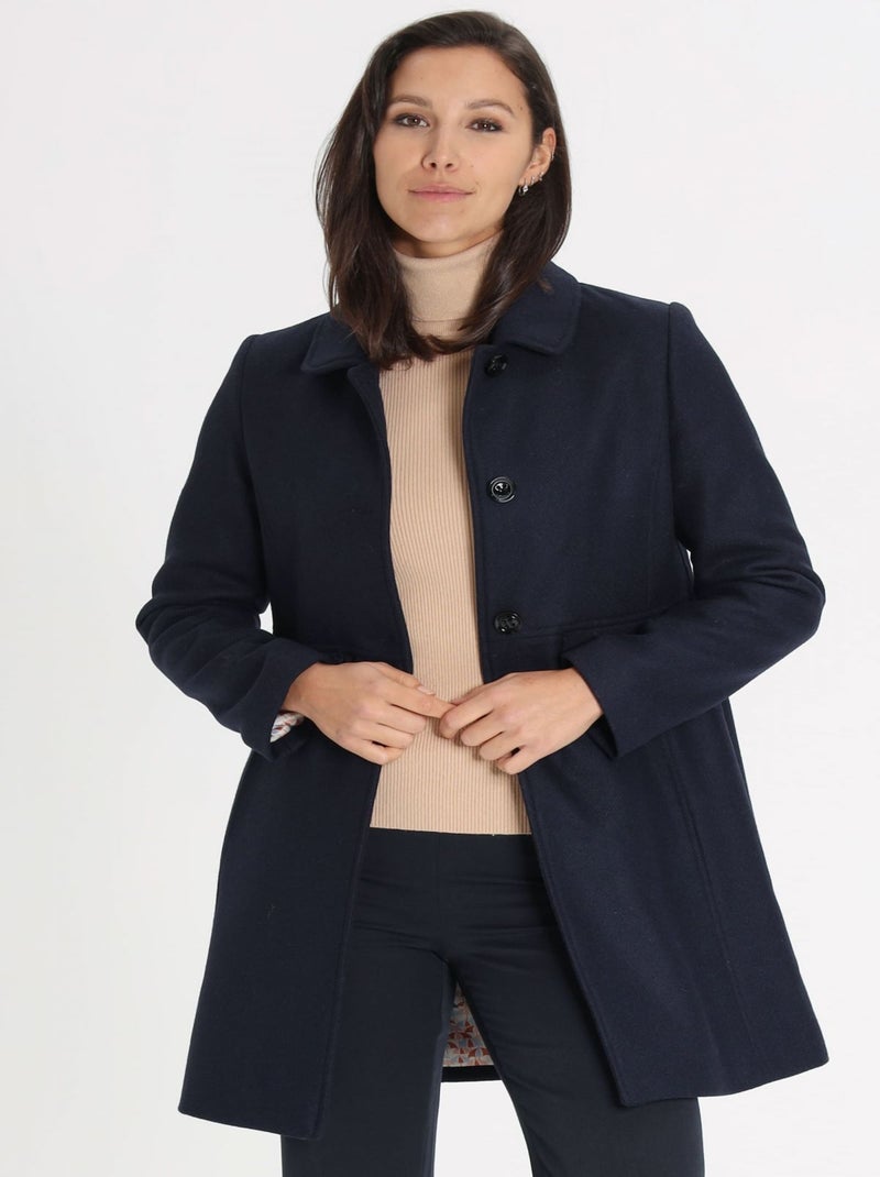 Manteau Michelle Navy | Gerard Pasquier Bleu marine - Kiabi
