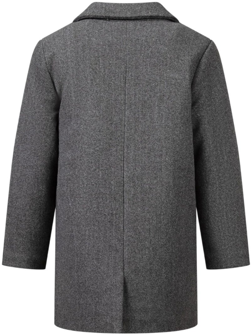 Manteau motif/style à revers - minoti Gris - Kiabi
