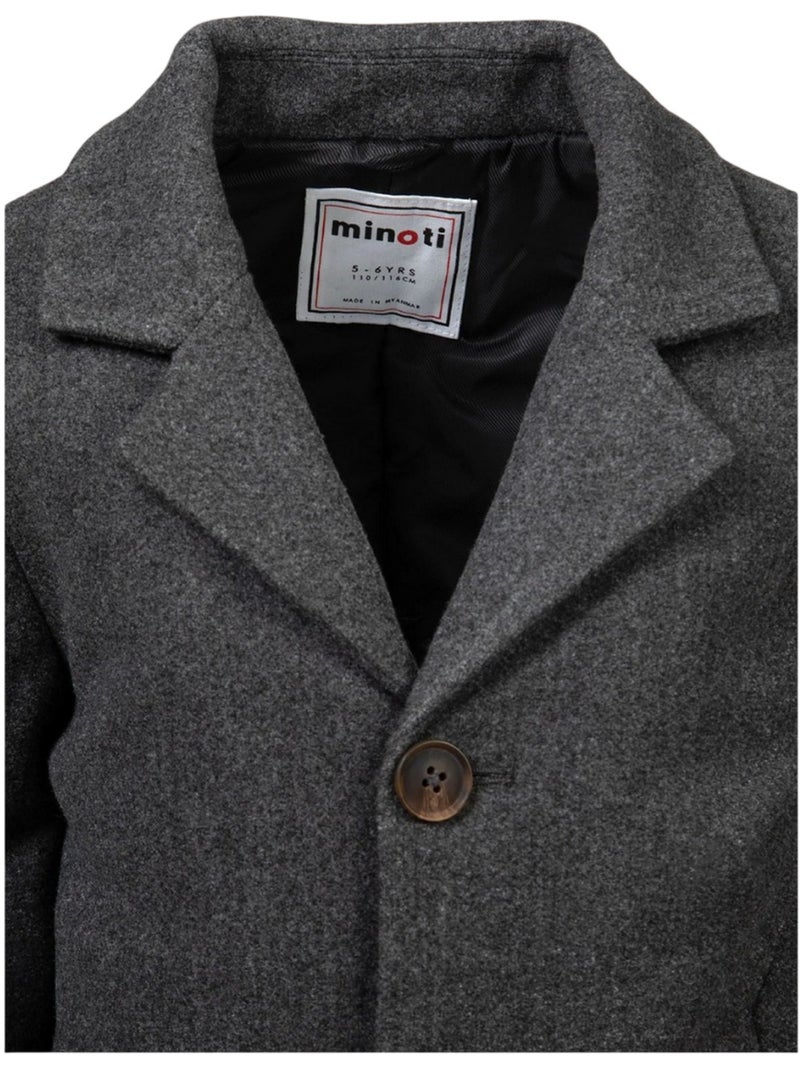 Manteau motif/style à revers - minoti Gris - Kiabi