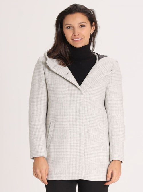 Manteau Mya Grey | Gerard Pasquier Avec Col Boutonné | Gerard Pasquier - Kiabi