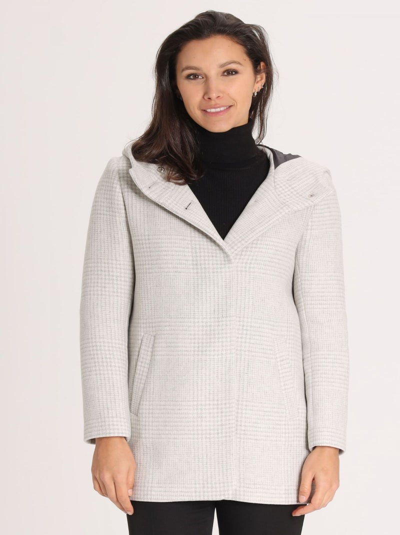 Manteau Mya Grey | Gerard Pasquier Avec Col Boutonné | Gerard Pasquier Gris - Kiabi
