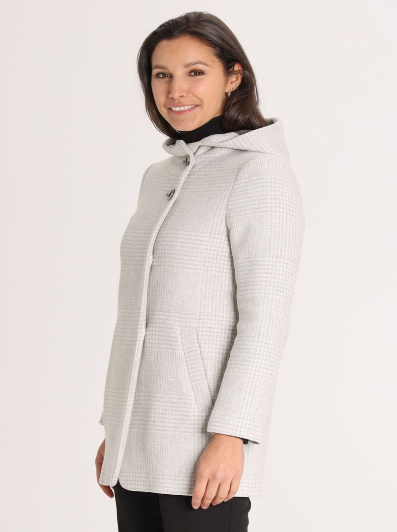 Manteau Mya Grey | Gerard Pasquier Avec Col Boutonné | Gerard Pasquier Gris - Kiabi