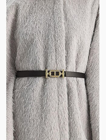 Manteau oversize texturé à boutons lucci