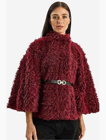 Manteau oversize texturé avec col veste lucci