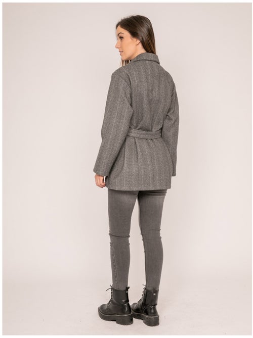 Manteau pardessus ceinturé ULRICK - Kiabi