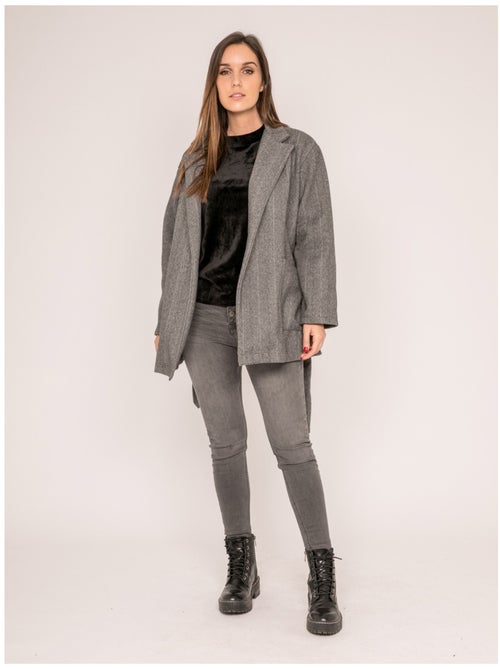 Manteau pardessus ceinturé ULRICK - Kiabi