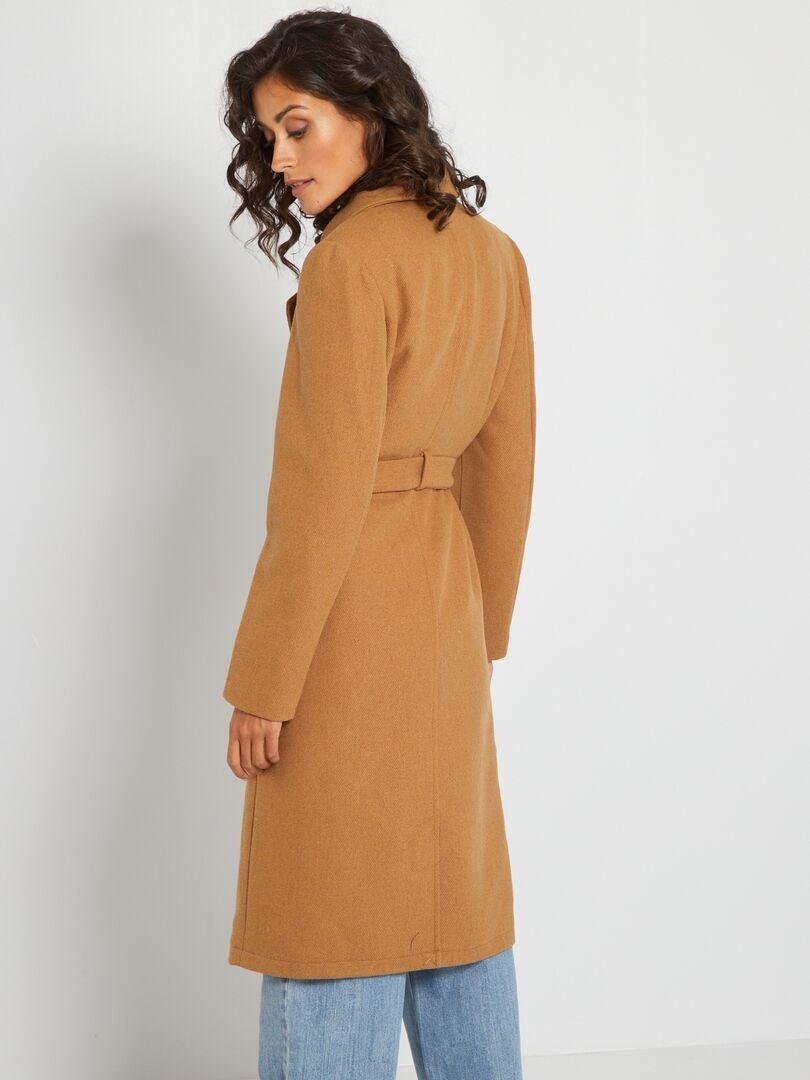 manteau peignoir femme camel